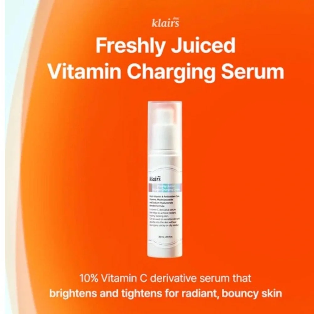 KLAIRS Freshly Juiced Vitamin Charging Serum 1oz Sealed NIB K-Beauty $35